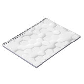 Carnet Texture arrière - plan blanche. Illustration 3d, 3 (Côté gauche)