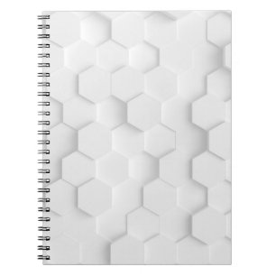 Carnet Texture arrière - plan blanche. Illustration 3d, 3