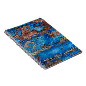 Carnet Texture arrière - plan bois bleu (Côté Droit)