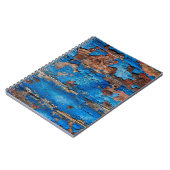 Carnet Texture arrière - plan bois bleu (Côté gauche)