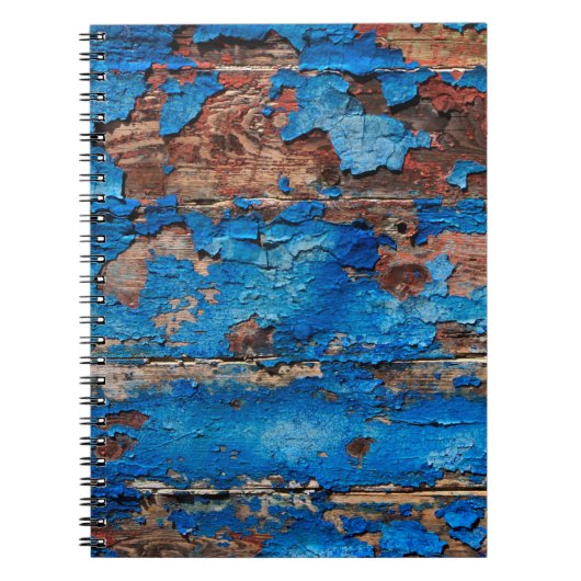 Carnet Texture arrière - plan bois bleu (Devant)