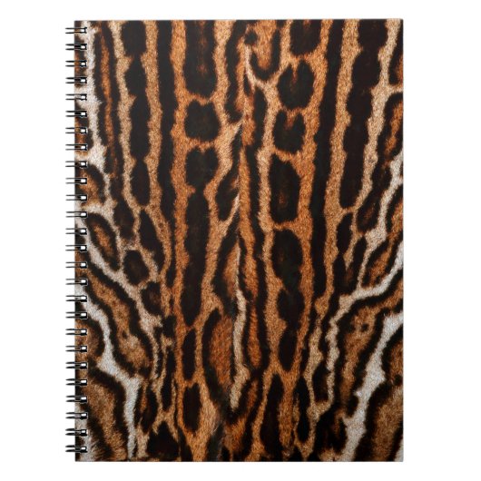 Carnet texture arrière - plan de fourrure de léopard (Devant)