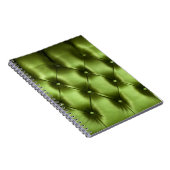 Carnet texture Arrière - plan du capitone vert foncé auth (Côté Droit)
