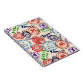 Carnet Texture avec de vrais timbres (Côté Droit)