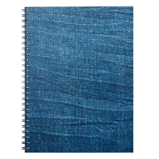 Carnet Texture bleu denim, texture bluejeans (Devant)