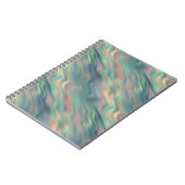 Carnet Texture bleue Iris Wavy (Côté gauche)