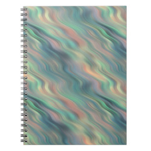 Carnet Texture bleue Iris Wavy