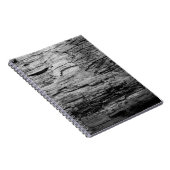 Carnet Texture bois noir et blanc (Côté Droit)