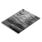 Carnet Texture bois noir et blanc (Côté gauche)