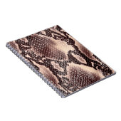 Carnet texture Brown en cuir de serpent (Côté Droit)