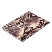 Carnet texture Brown en cuir de serpent (Côté gauche)
