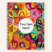 Carnet Texture colorée de trous (Devant)