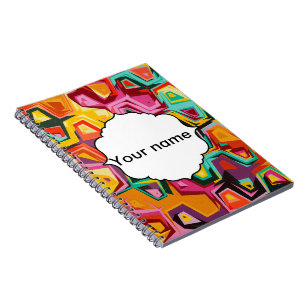 Carnet Texture colorée de trous