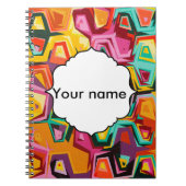 Carnet Texture colorée de trous (Devant)