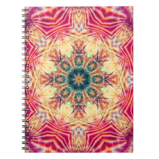 Carnet Texture colorée kaléidoscope sans couture. Illustr (Devant)