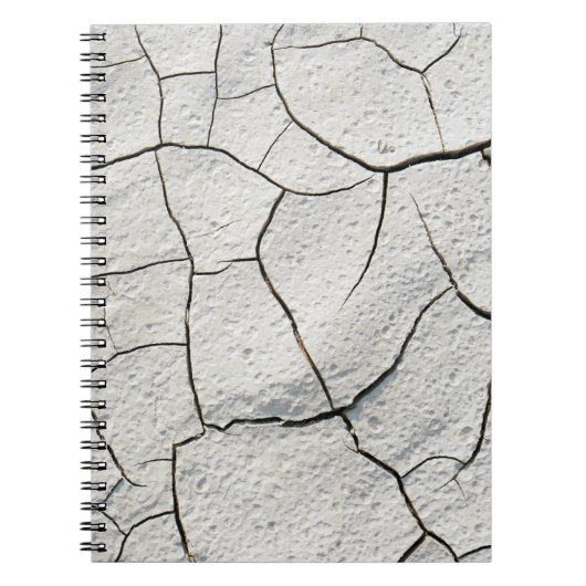 Carnet Texture Cool de la tête de terre fissurée (Devant)