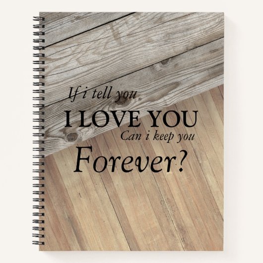 Carnet Texture cool en bois (Devant)