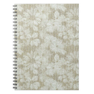 Carnet Texture crémeuse veloutée de marguerite florale