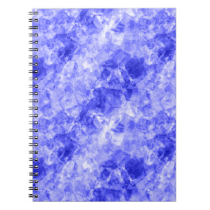 Carnet Texture croûtée bleue