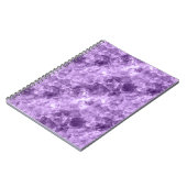 Carnet Texture crumplée violet foncé (Côté gauche)