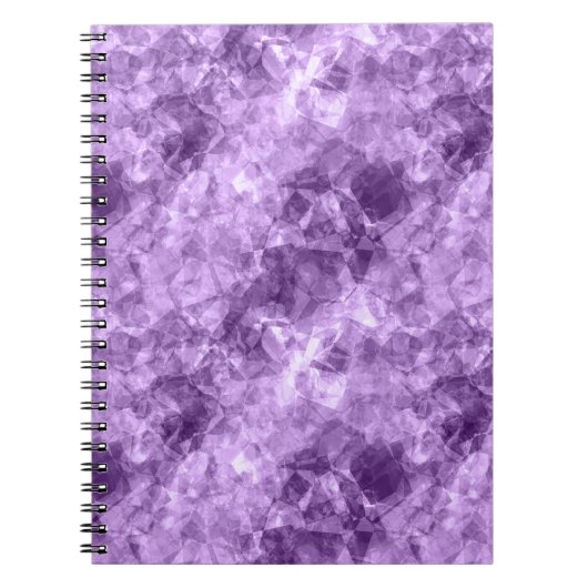 Carnet Texture crumplée violet foncé (Devant)