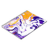 Carnet Texture d'art fluide : peintures tourbillonnantes. (Côté gauche)