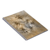 Carnet Texture d'art fractal moderne abstrait tons de ter (Côté Droit)