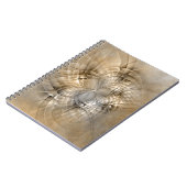 Carnet Texture d'art fractal moderne abstrait tons de ter (Côté gauche)