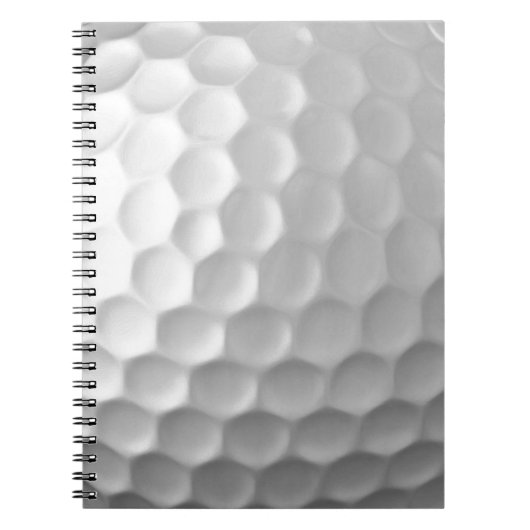 Carnet Texture de balle de golf blanche gaufree (Devant)