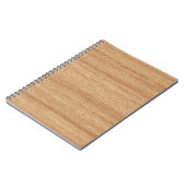Carnet Texture de bois clair au grain chaud avec un flux (Côté gauche)