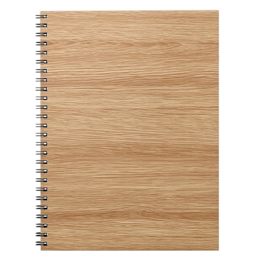 Carnet Texture de bois clair au grain chaud avec un flux (Devant)