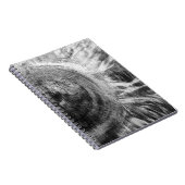 Carnet Texture de bois noir et blanc (Côté Droit)