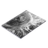Carnet Texture de bois noir et blanc (Côté gauche)