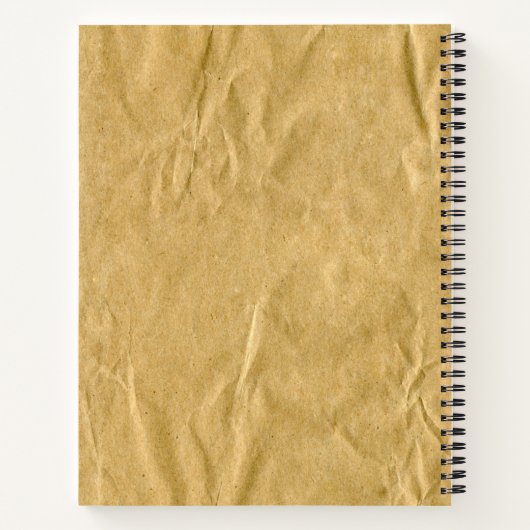 Carnet Texture de carton ondulé (Dos)