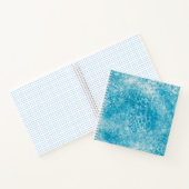 Carnet Texture de corail bleu ciel et blanc (Intérieur)