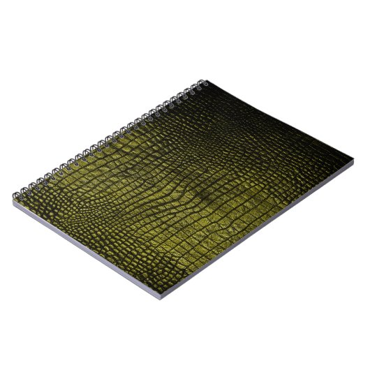 Carnet Texture de crocodile foncé de luxe (Côté gauche)