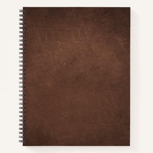 Carnet Texture de cuir cognac vintage usé (Devant)