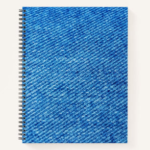 Carnet Texture de Denim bleu
