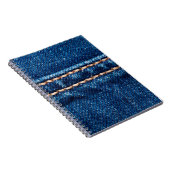 Carnet Texture de denim bleu avec couture, Jeans (Côté Droit)