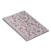 Carnet Texture de dentelle d'élégance blanche avec bea sa (Côté Droit)