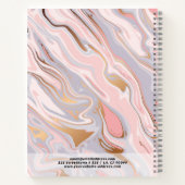 Carnet Texture de faux marbre moderne (Dos)