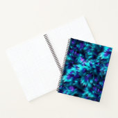 Carnet Texture de fourrure de monstre factice bleu et vio (Intérieur)