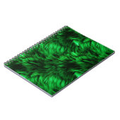 Carnet Texture de fourrure de monstre faux vert amusant (Côté gauche)