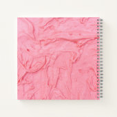 Carnet Texture de glace à la fraise rose (Dos)