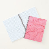Carnet Texture de glace à la fraise rose (Intérieur)