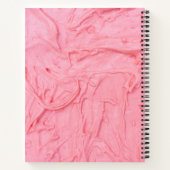 Carnet Texture de glace à la fraise rose (Dos)