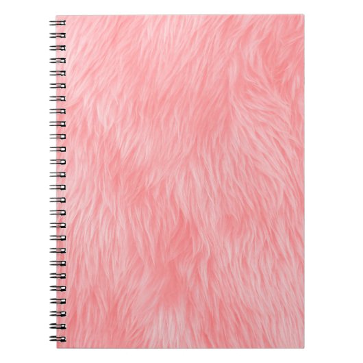 Carnet Texture de la fourrure de laine rose souple (Devant)