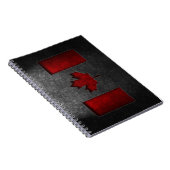 Carnet Texture de la pierre du drapeau canadien (Côté Droit)