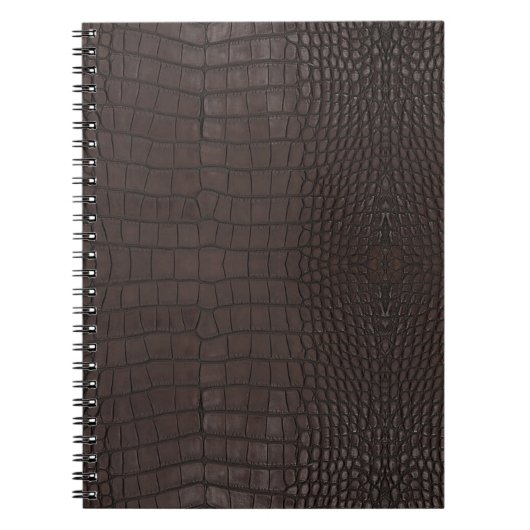 Carnet Texture de l'alligator Brown (Devant)