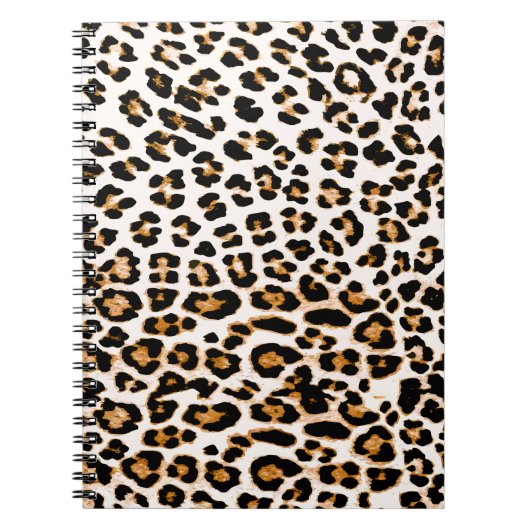 Carnet Texture de léopard sans joint, poster de animal af (Devant)